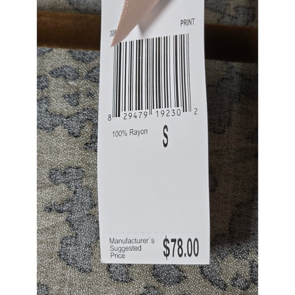 Philosophy Republic Clothing Leopard Print Open Front Long Sleeve Cardigan Sz S - Picture 4 of 8